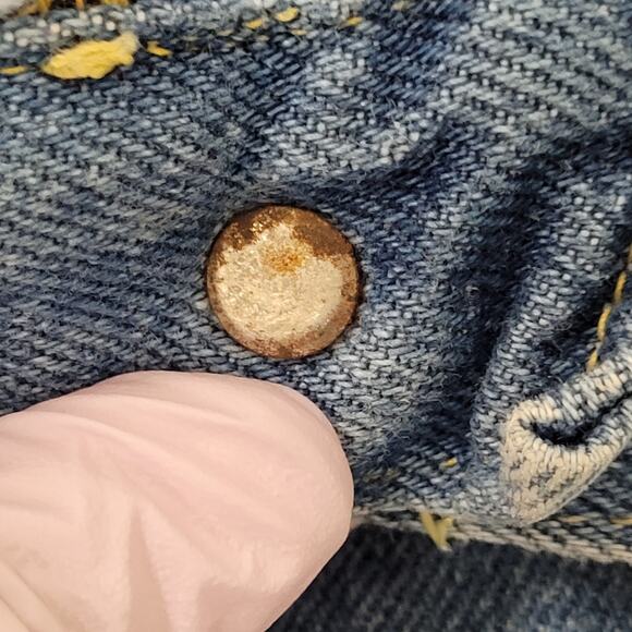 Vintage 80s LEE Riders Jeans 26x31 USA Union-Made Faded - Picture 9 of 16